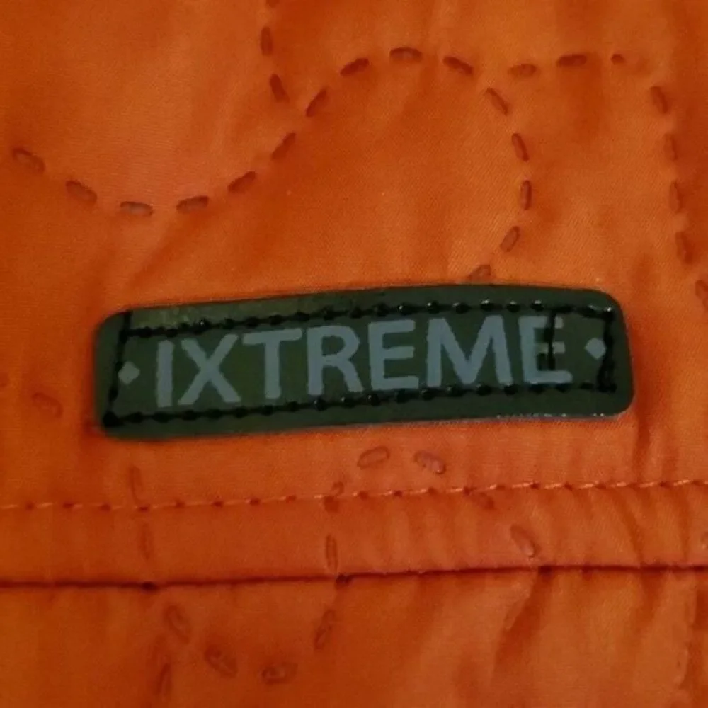 iXtreme Youth Jacket Coat Winter Orange Wavy Quilted Zip Up BOYS Size 10 / 12